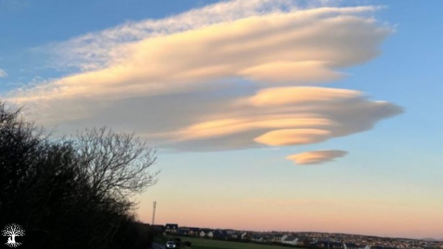 Strange UFO clouds