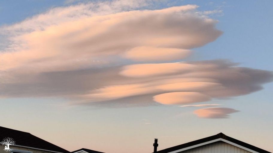 Strange UFO clouds
